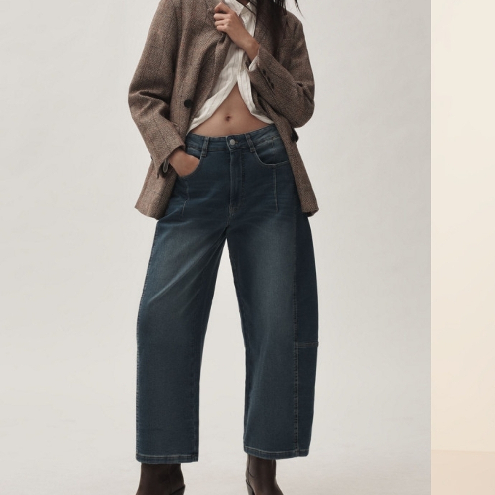 Pilcro By Anthropology "The Kenna" Barrel Jeans